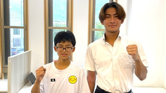 中学生と担当講師