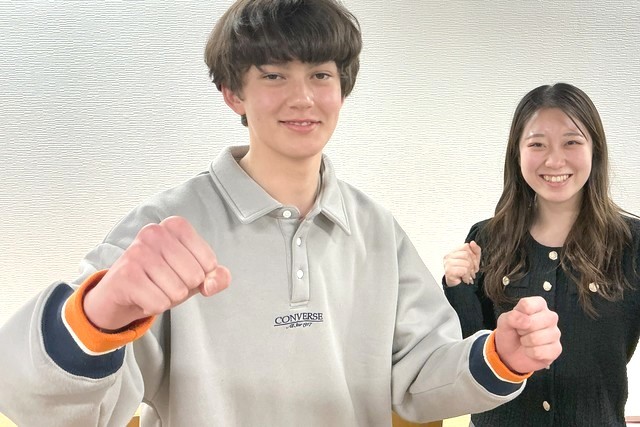 笑顔の生徒