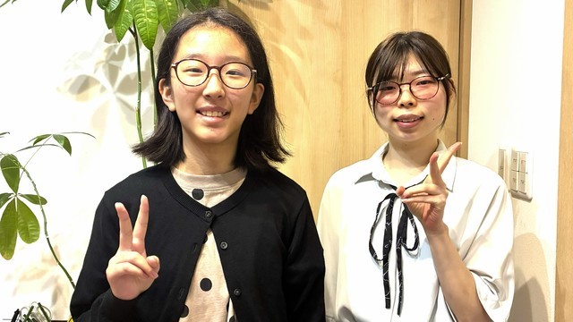 中学生と担当講師