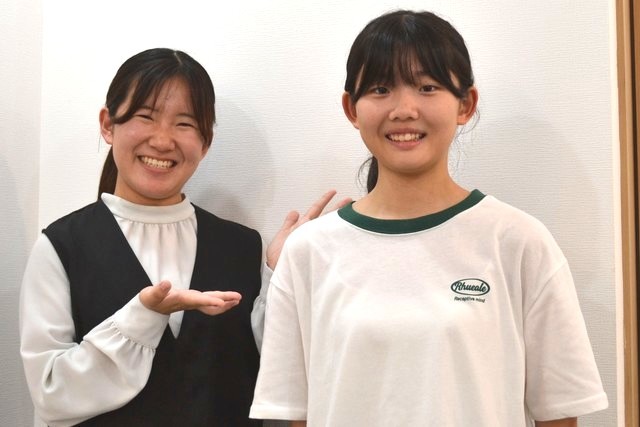 笑顔の生徒