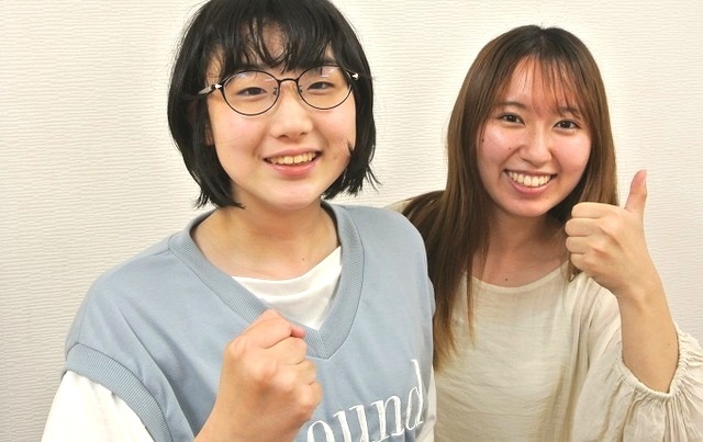 中学生と講師