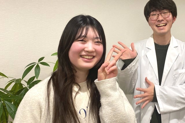 笑顔の生徒
