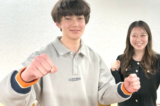 笑顔の生徒